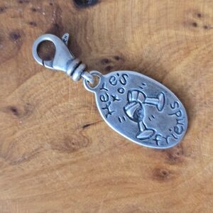 Silver Charm with Engraving